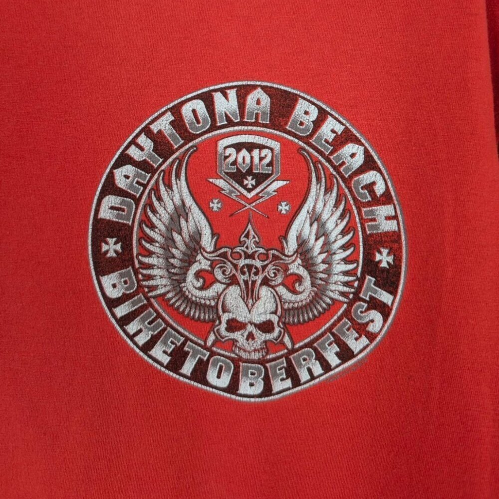 Daytona Beach Biketoberfest 2012 Red Tee - Picture 3 of 5